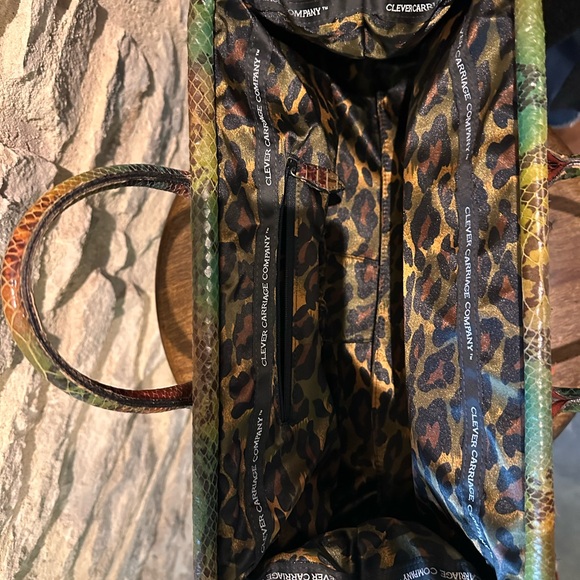 Chic Multicolor Tweed Satchel - Picture 4 of 5